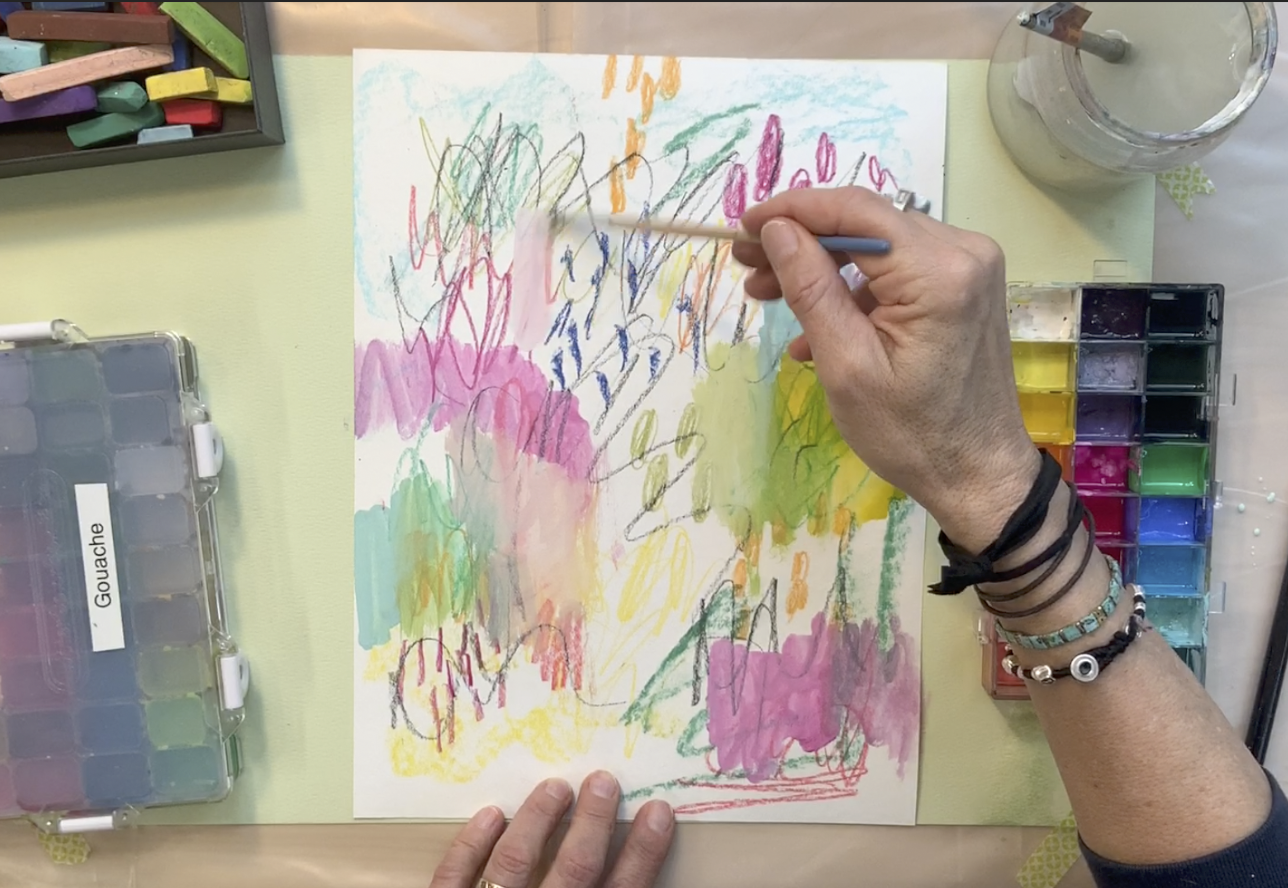 5 Colorful Sketchbook Abstracts!, Suzanne Allard