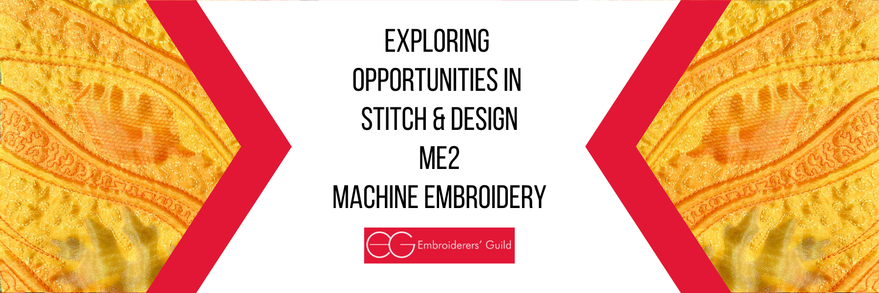 exploring opportunities in stitch  design in machine embroidery online course from The Embroiderers Guild