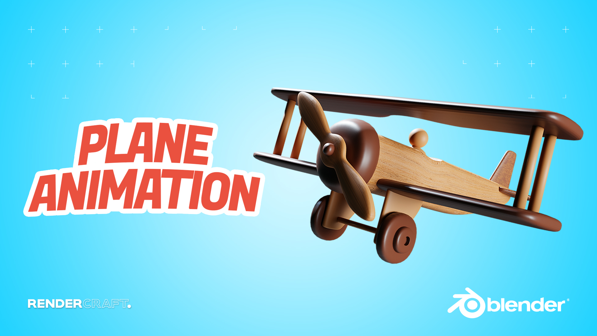 Plane Blender Course Wooden Plane 3D Animation Course Academy Sky