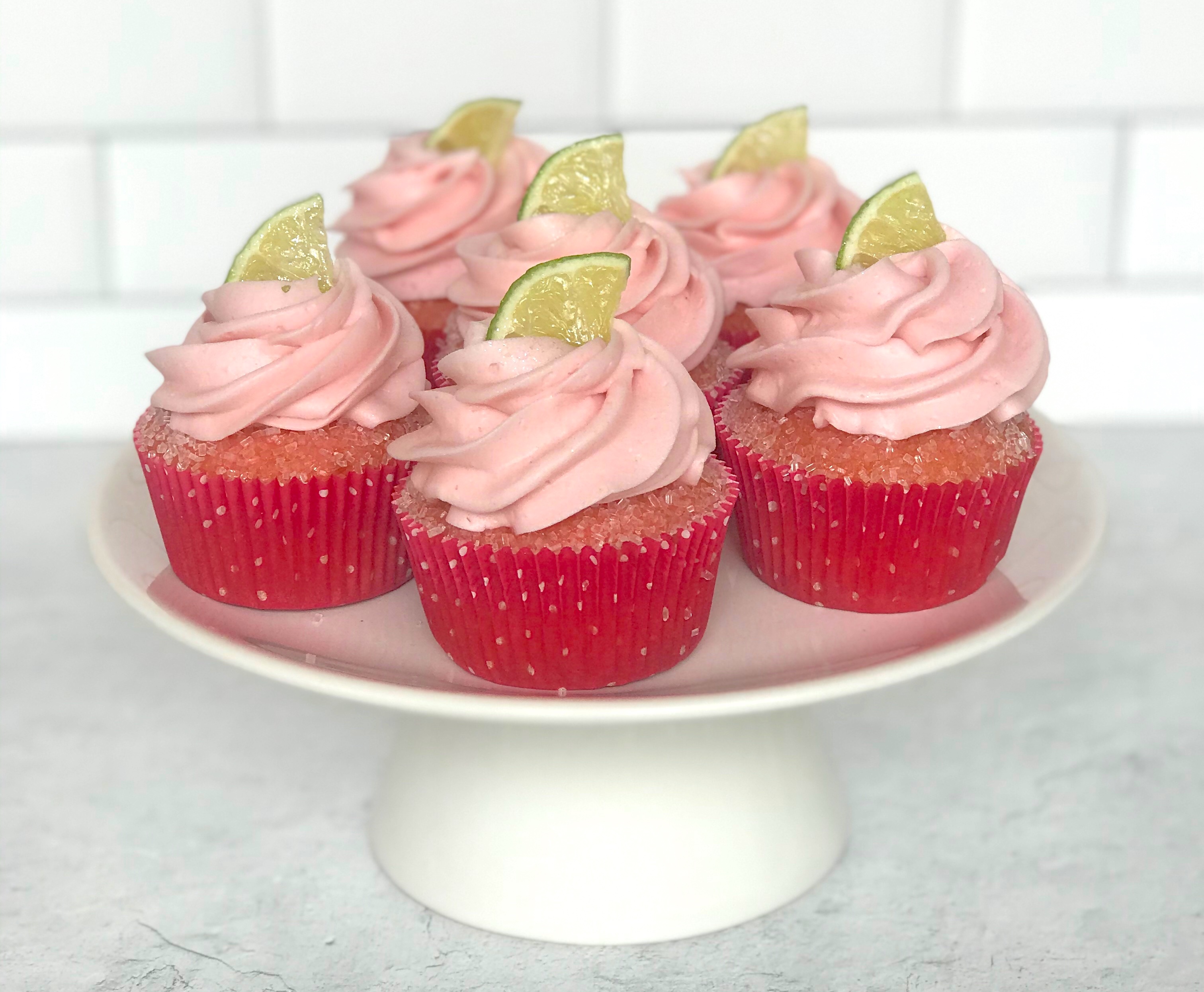Image of Strawberry Margarita Cupcakes to represent the cupcake recipe from the Sugar Coin Academy blog.