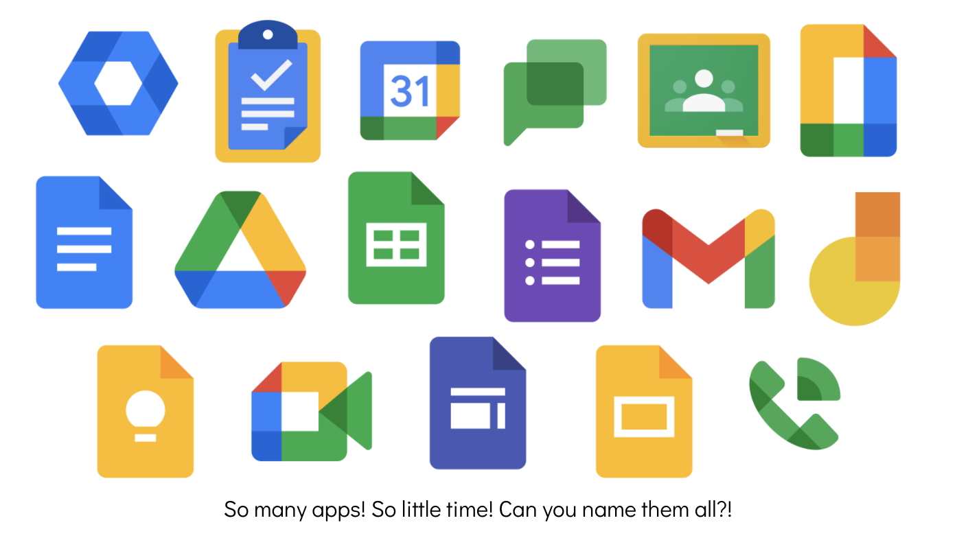 icons from Google Workspace apps