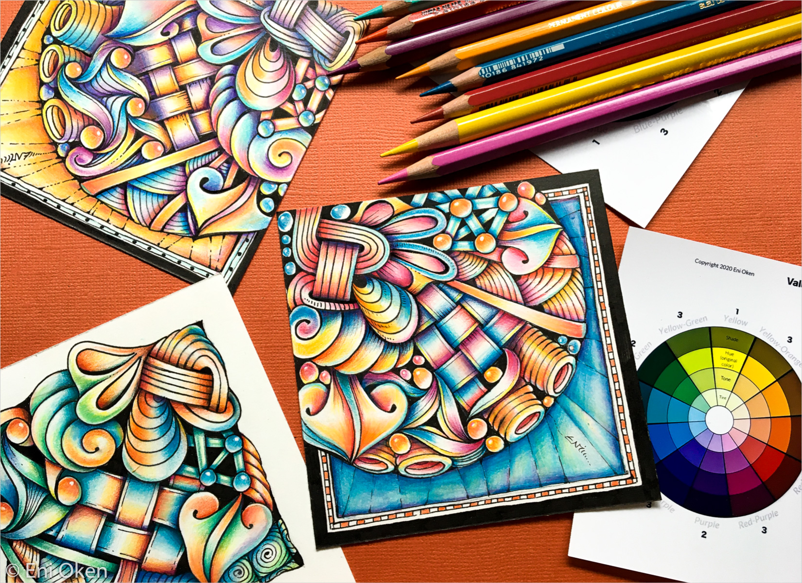 Rainbow Shading Lesson  Eni Oken's Online Art Classes