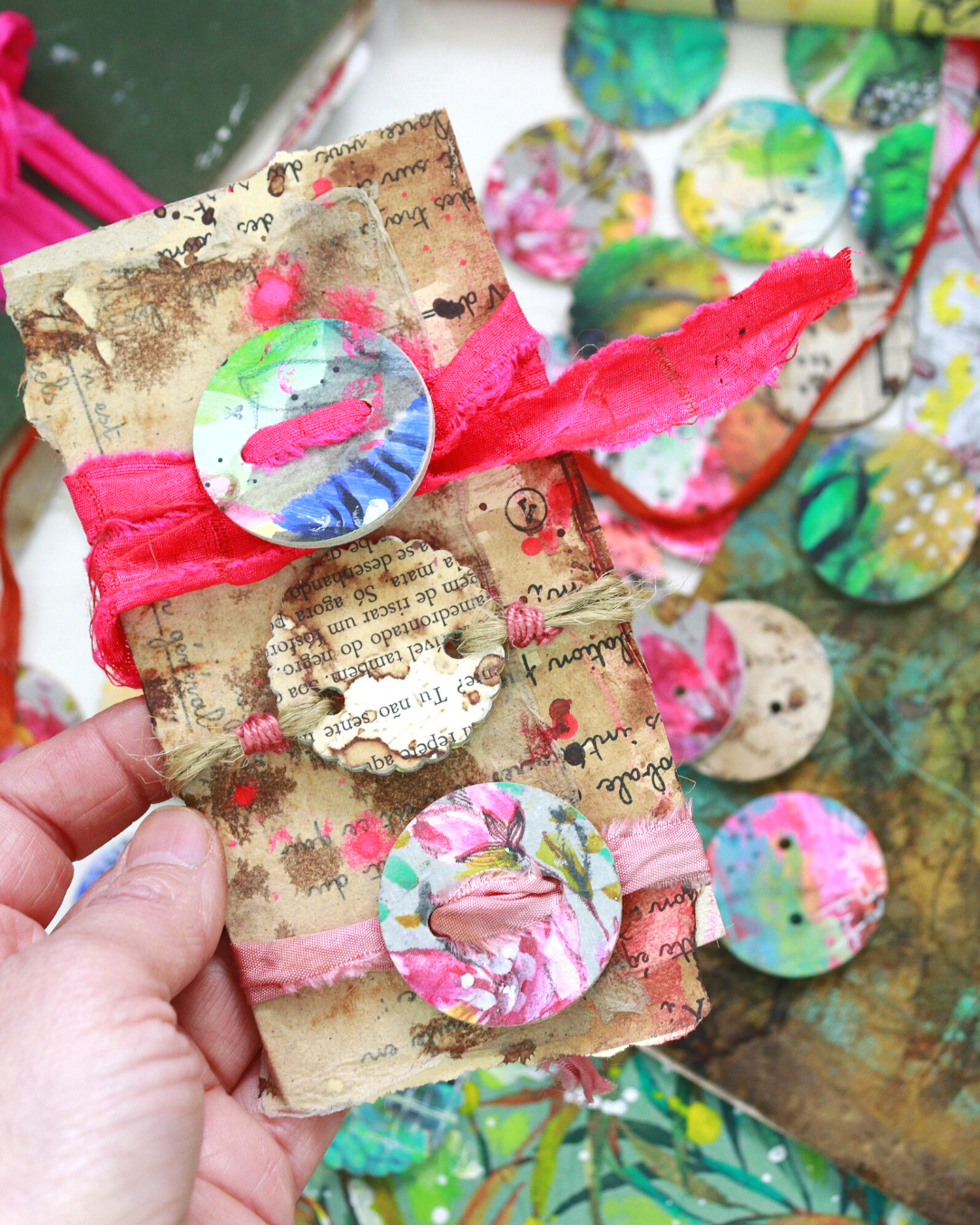 Mixed media art journaling class