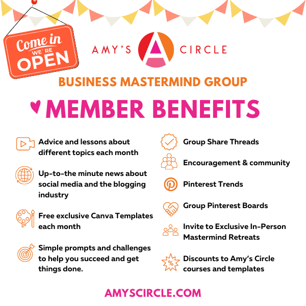Amys circle mastermind group benefits