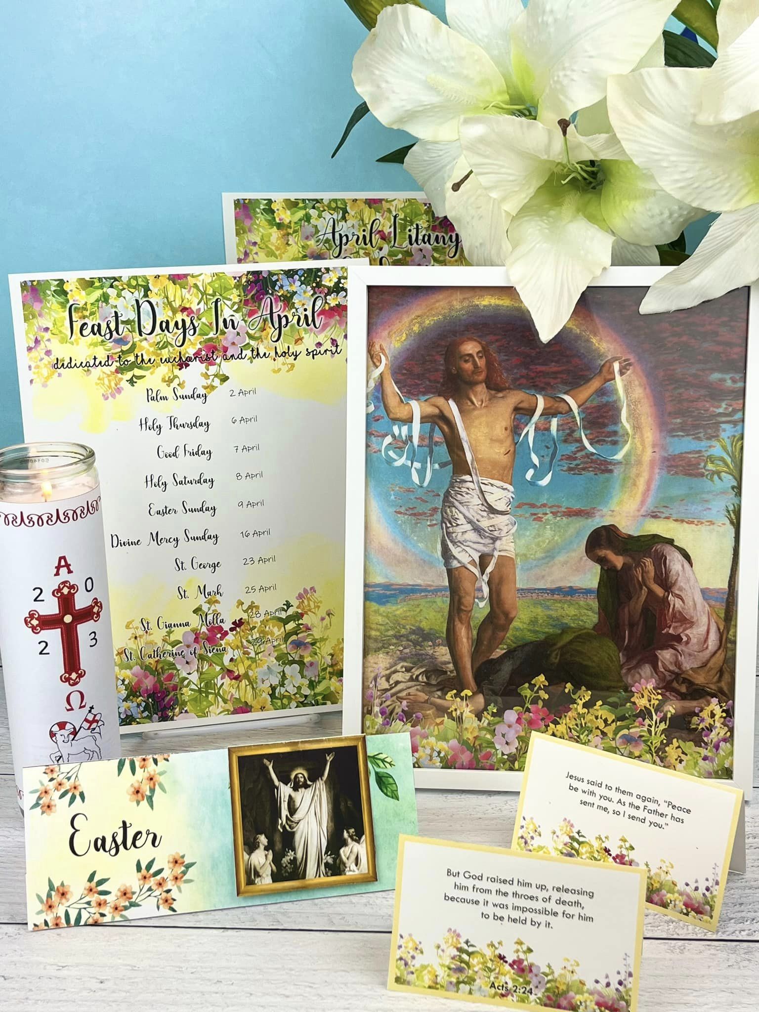 April Home Altar Printables