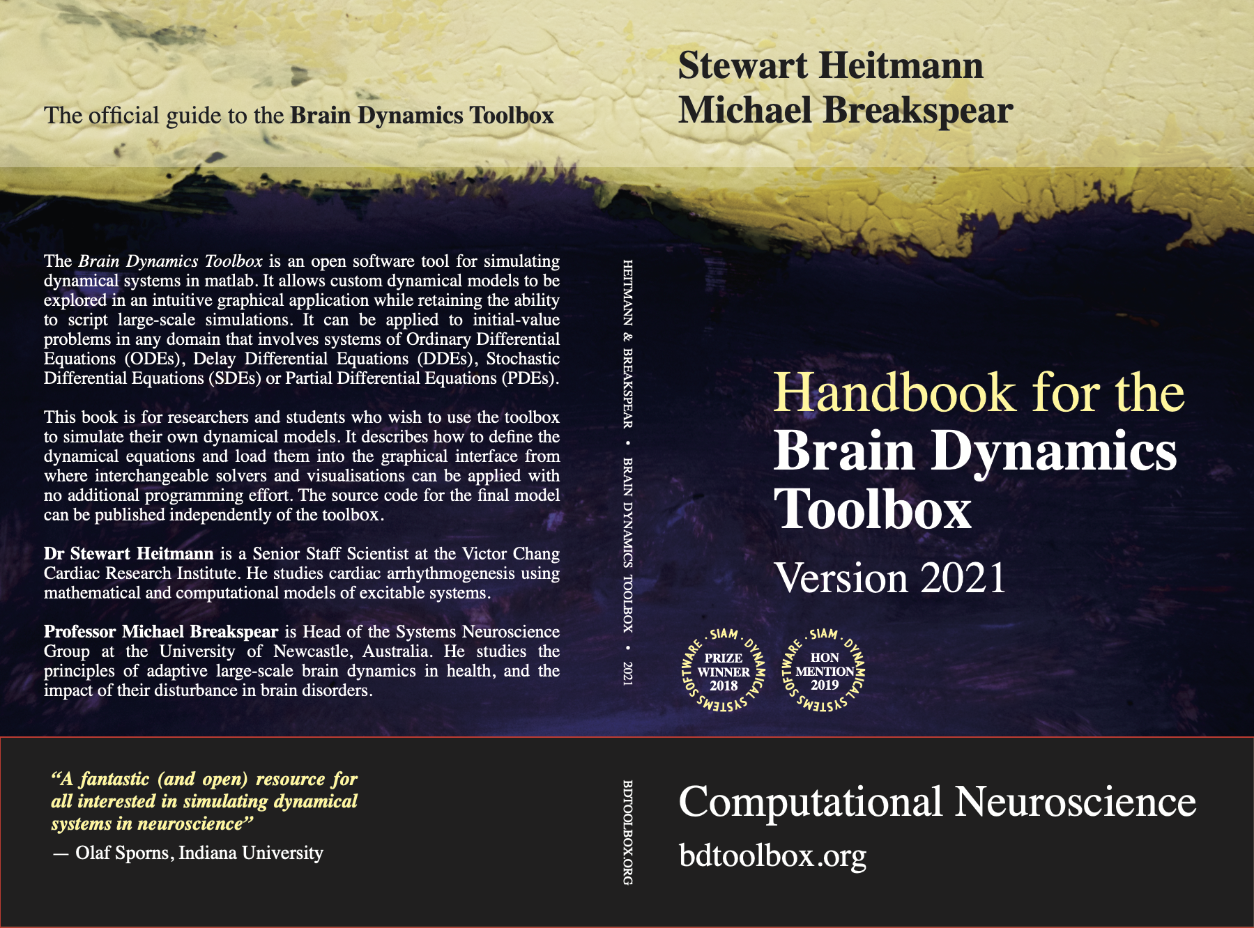 Handbook for the Brain Dynamics Toolbox BookCover 