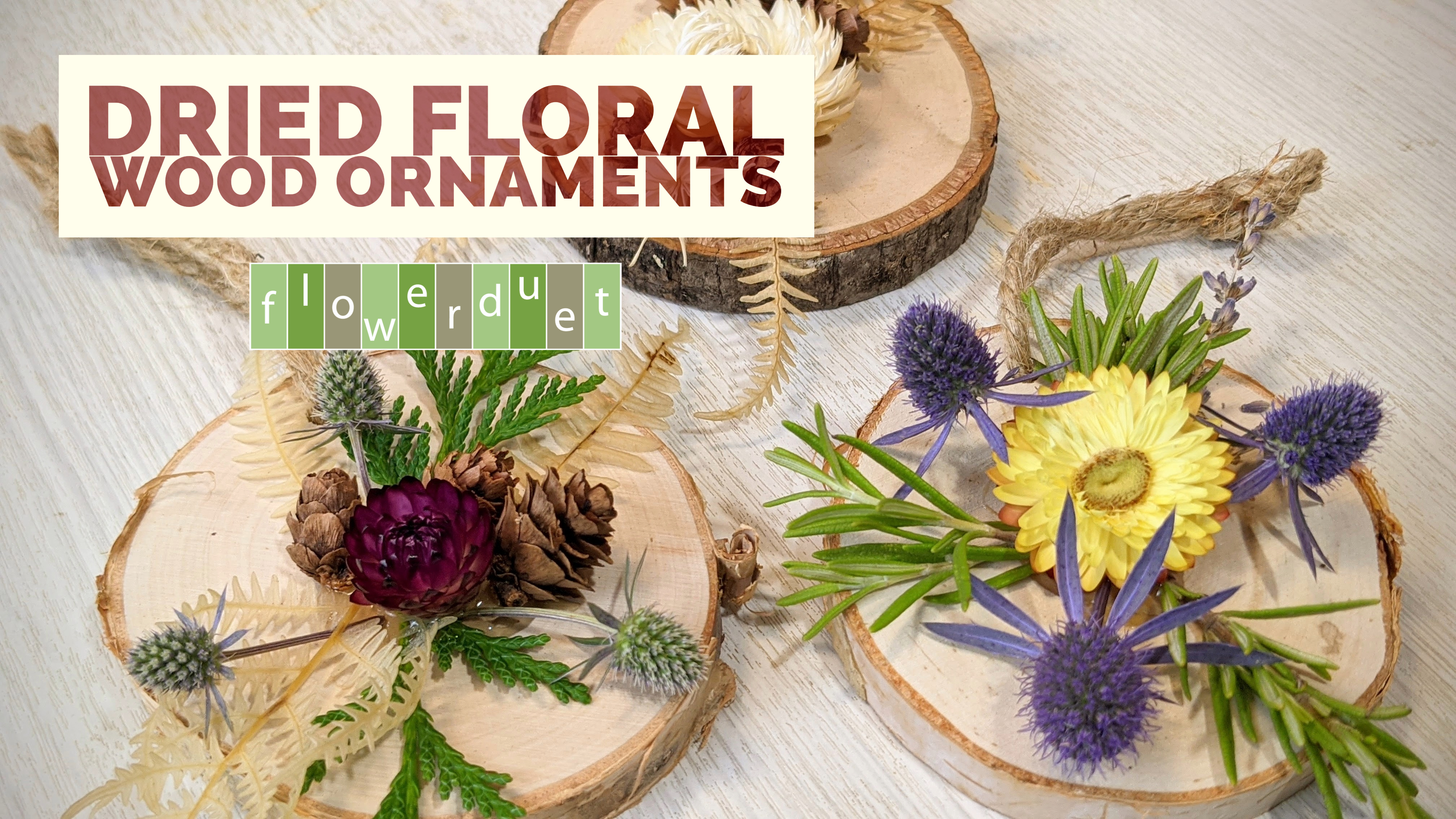 wooden dried ornaments