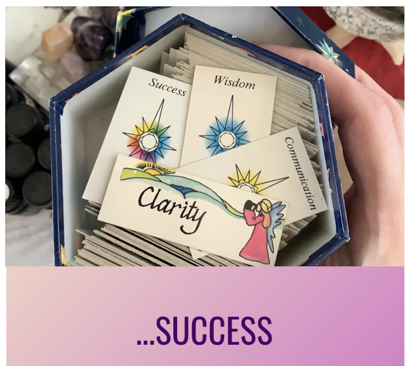 angel cards - success wisdom clarity on top