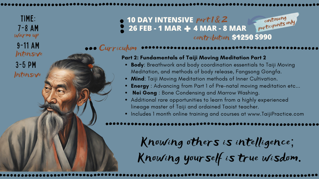 10 day intensive workshop Taiji Practice Tai Chi Koh Phangan