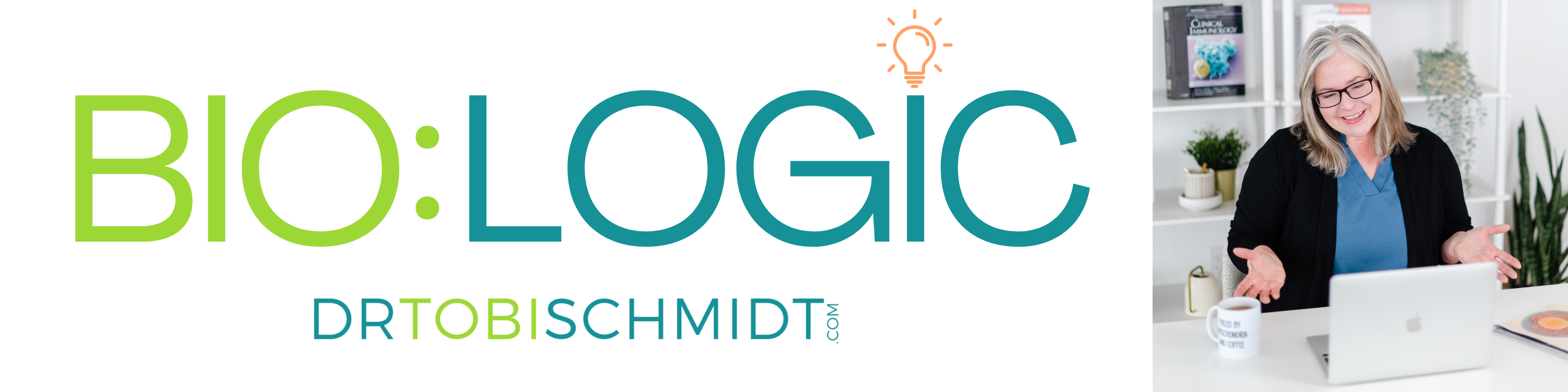 Dr. Tobi Schmidt, founder of Bio:Logic, connects with students in a virtual biology tutoring session.