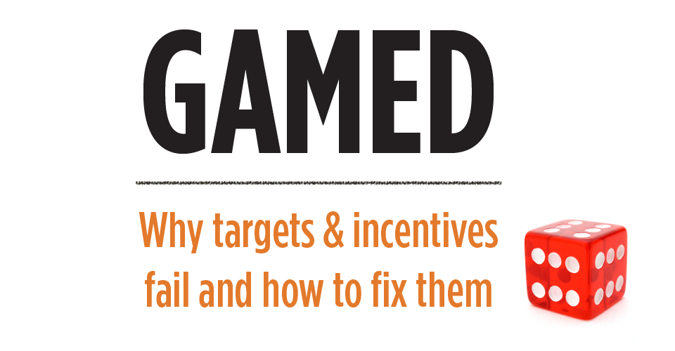 GAMED course header - Why targets and incentives fail and how to fix them