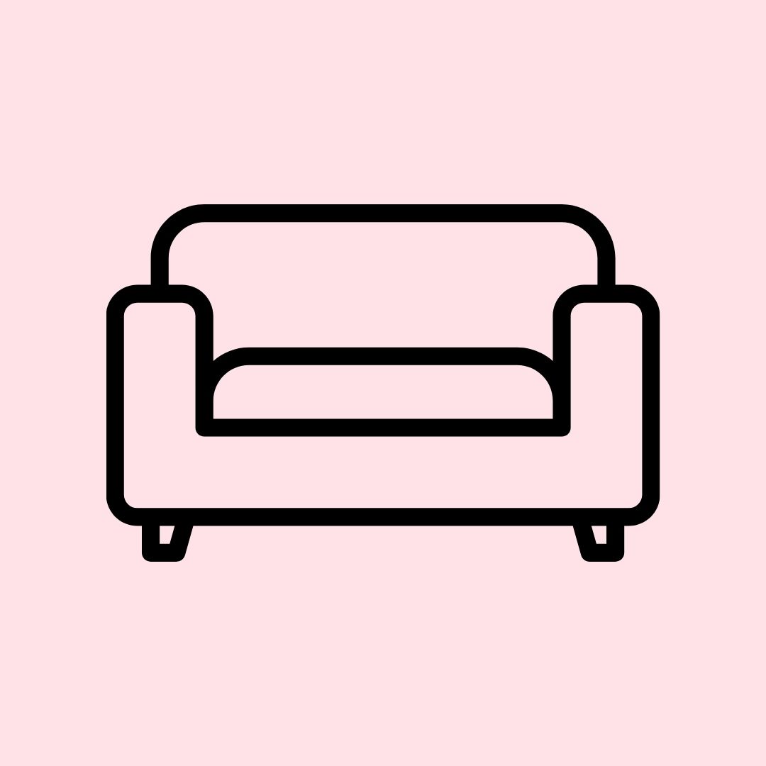 dibujo de un sofá
