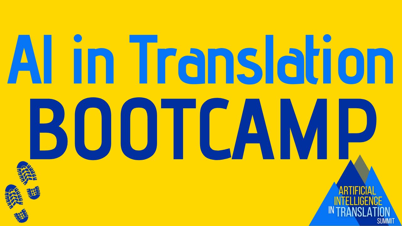 Image with text AI in Translation Bootcamp