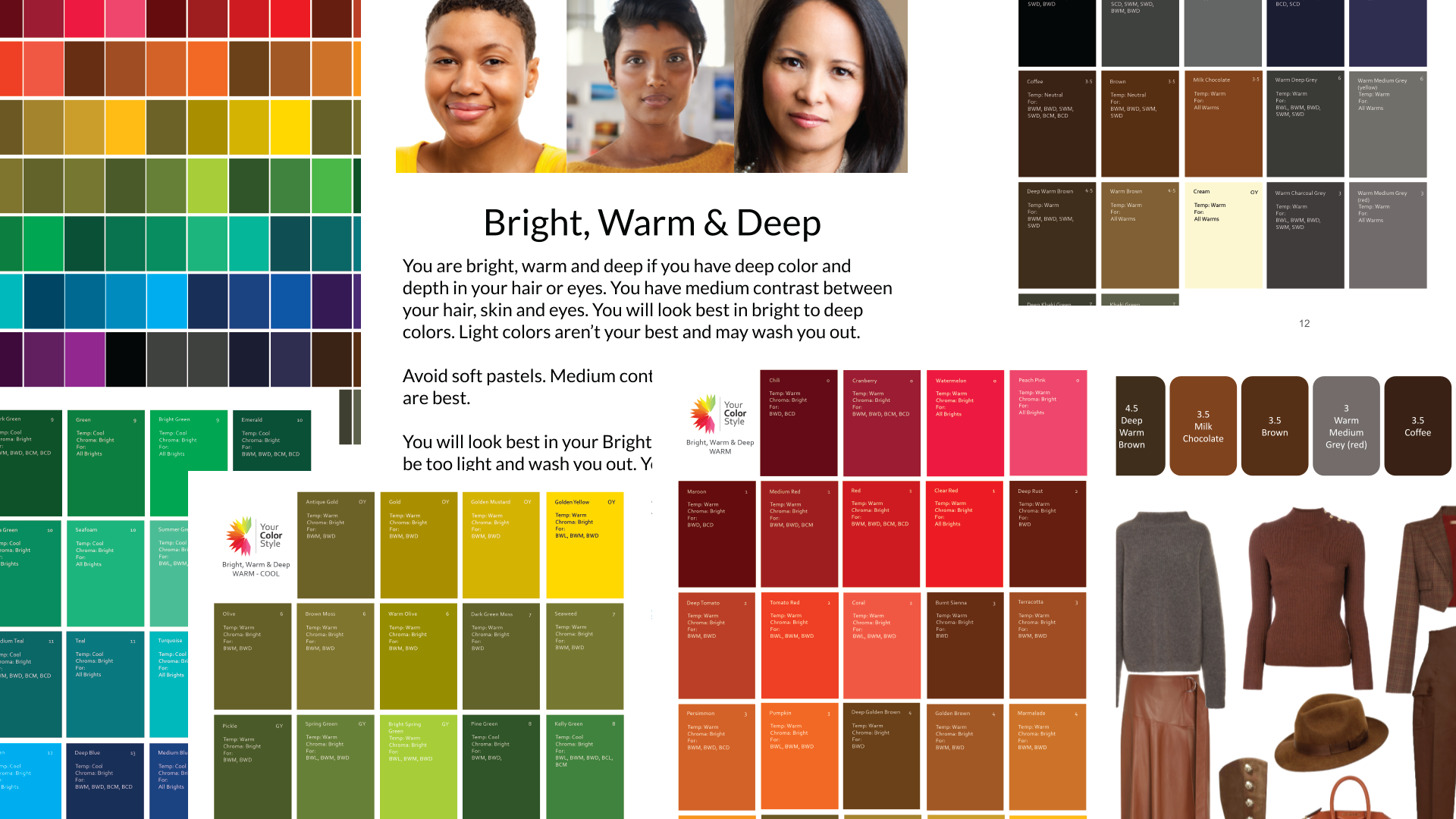 Bright Warm Deep Color Guide