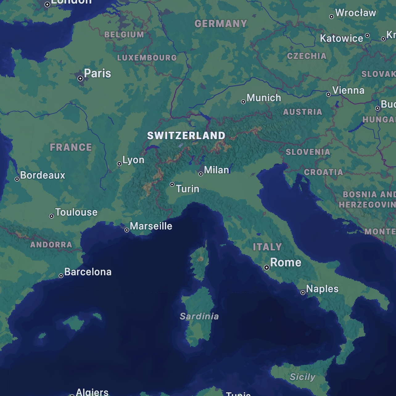 Switzerland Map