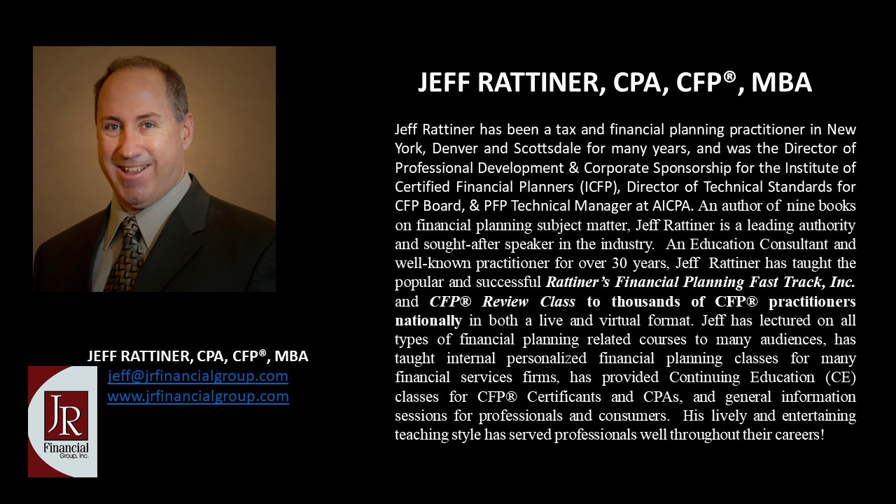 APEG JEFF RATTINER, CPA, CFP®, MBA