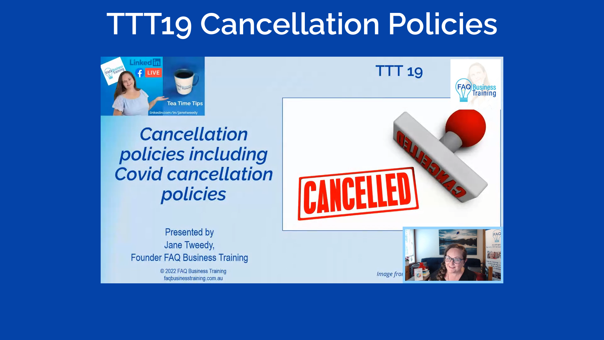 Cancellation policies