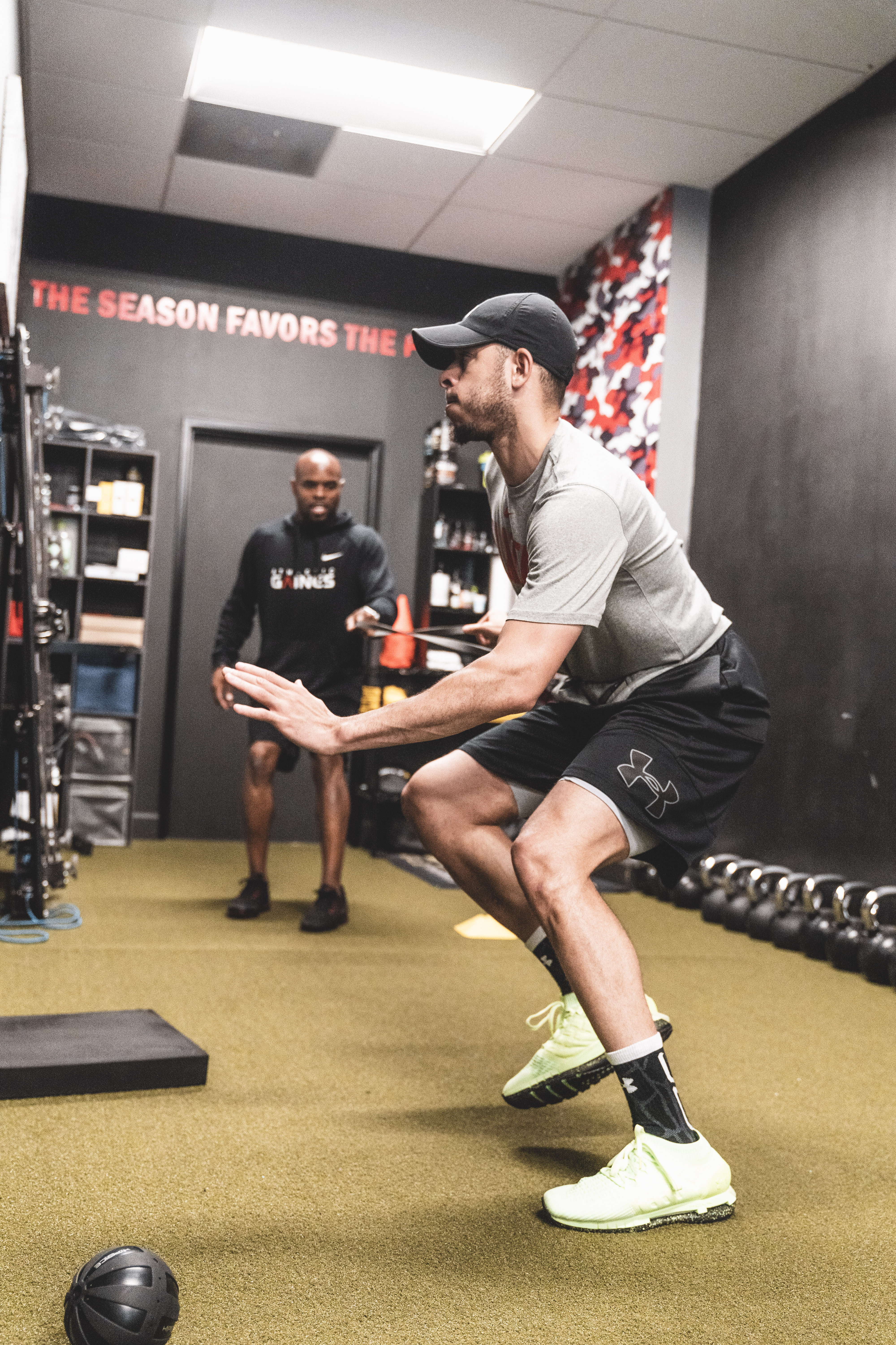 nba off season training seth curry agility travelle gaines 