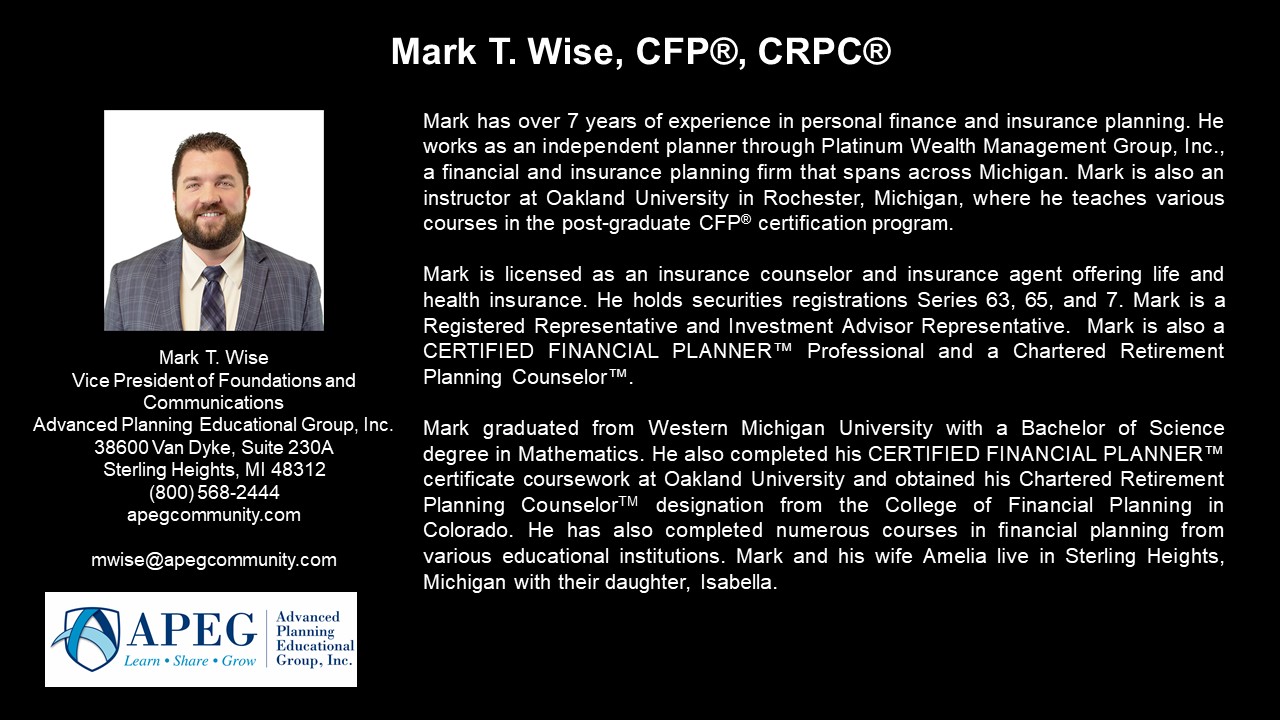 Mark Wise Bio