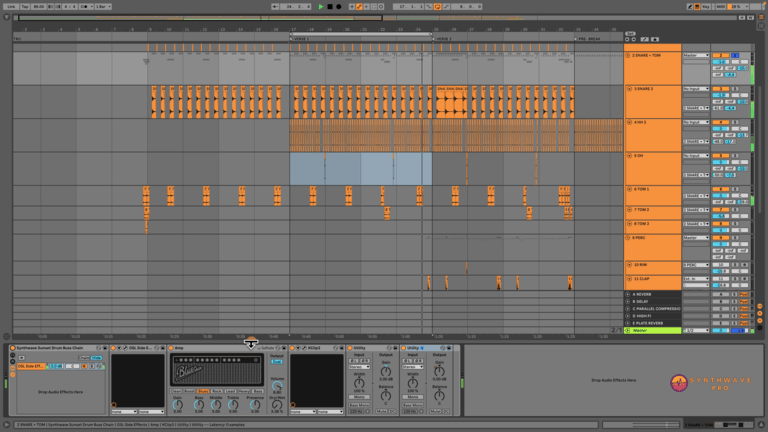 Synthwave Drum Buss Processing