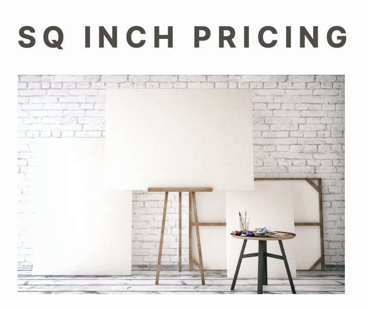 square inch pricing your art