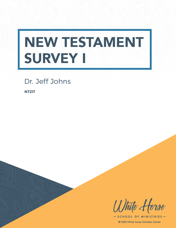 New Testament Survey I - Course Cover