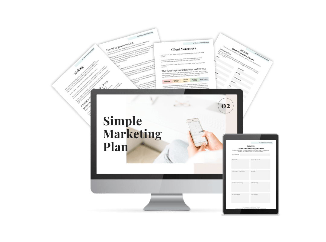 Simple Marketing Plan Mockup