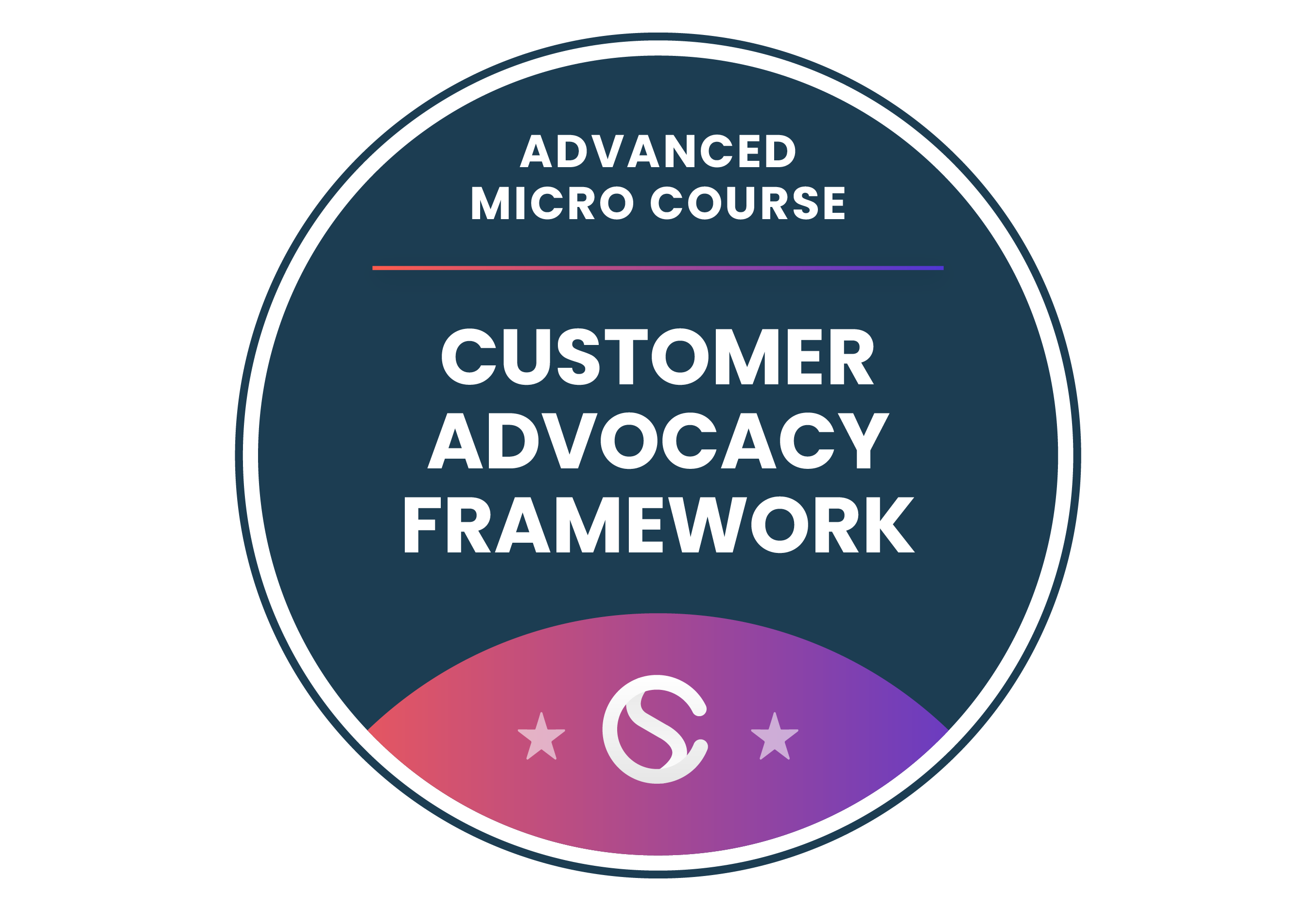 Customer Advocacy Strategic Frameworks [AMC] badge