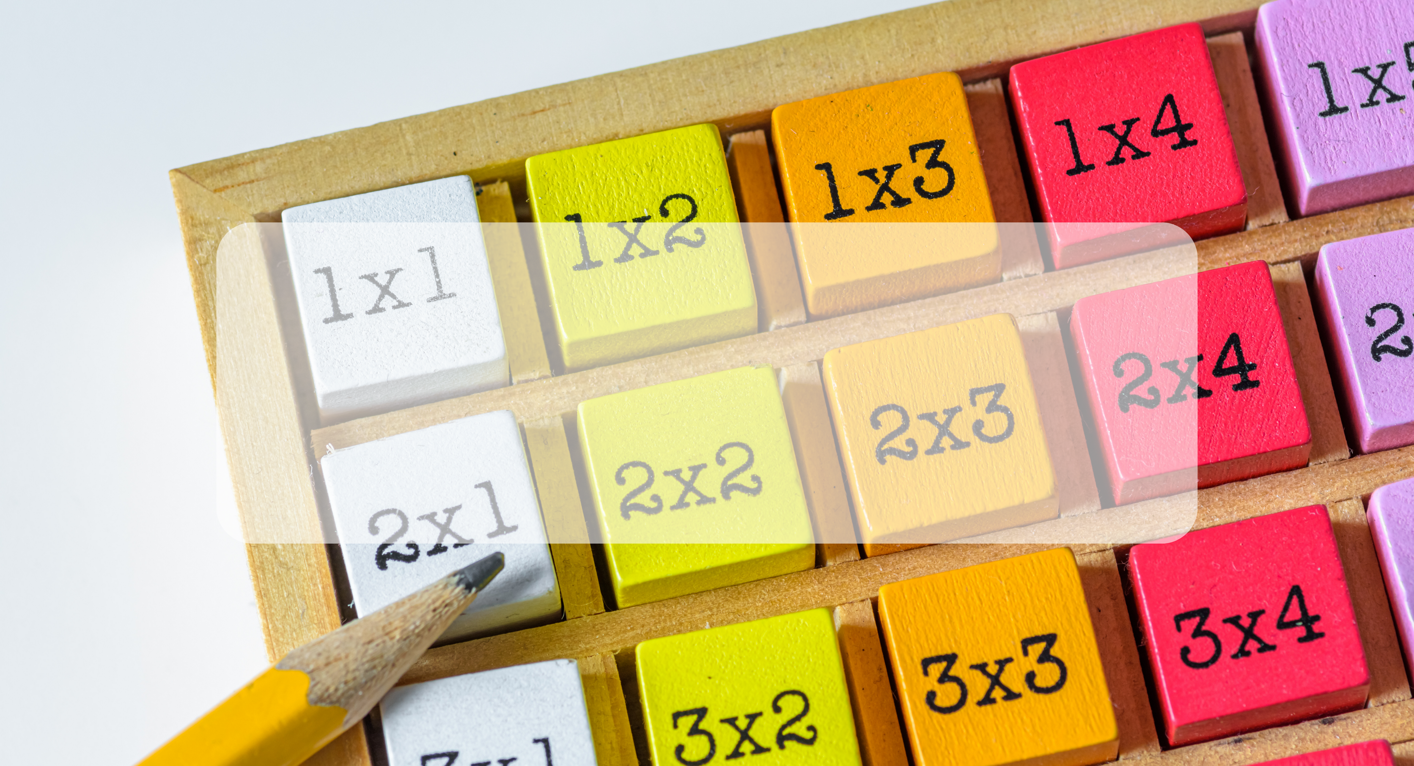 multiplication tables activity with pencil