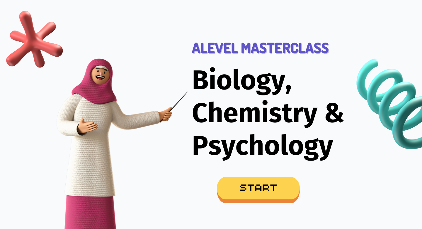 Alevel Masterclass Biology, Chemistry Psychology