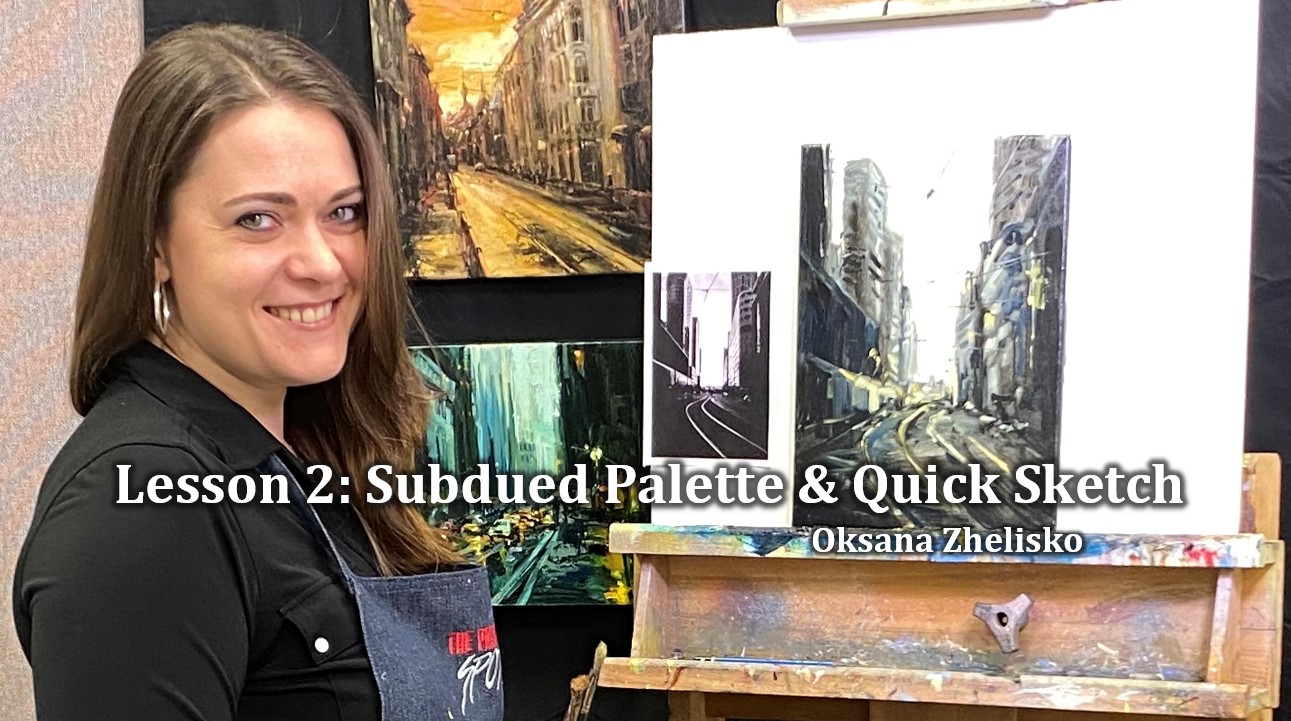 Urban Oil Painting Lesson 2 Oksana Zhelisko