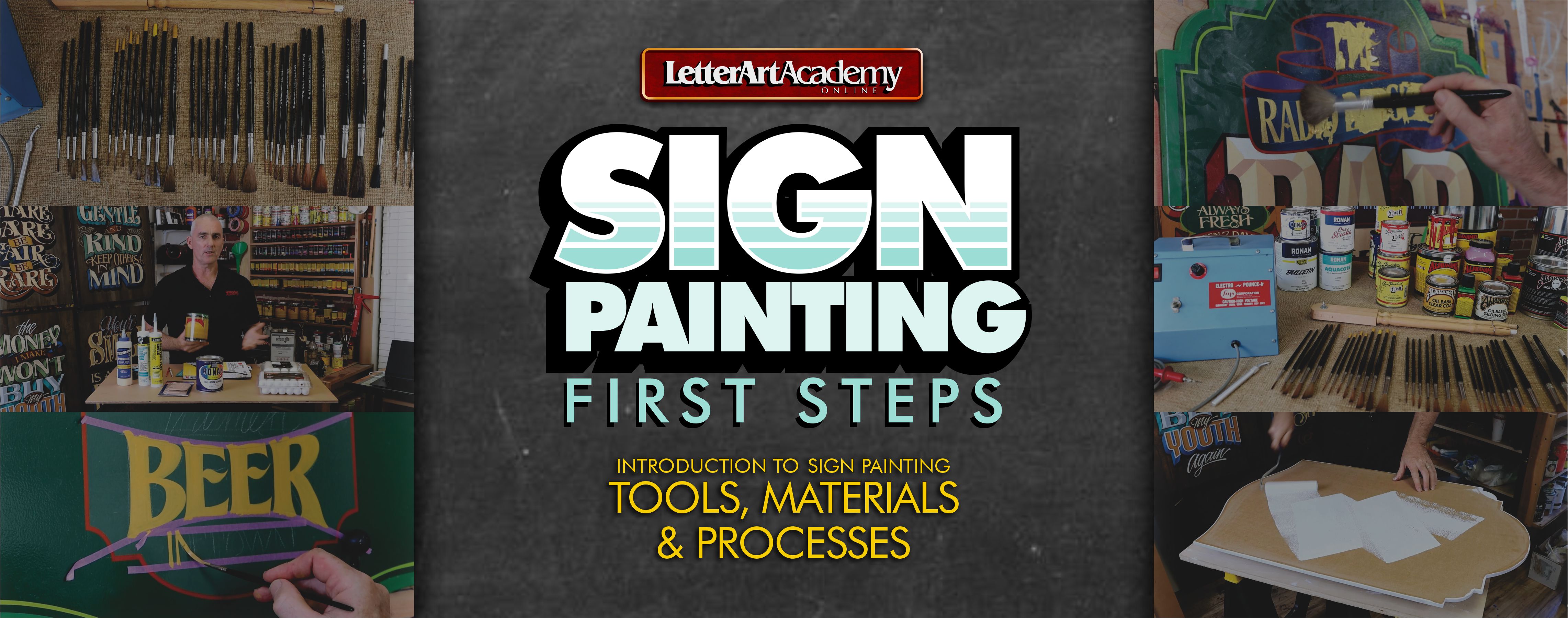 Online Signwriting Signpainting course Learn Sigpainting