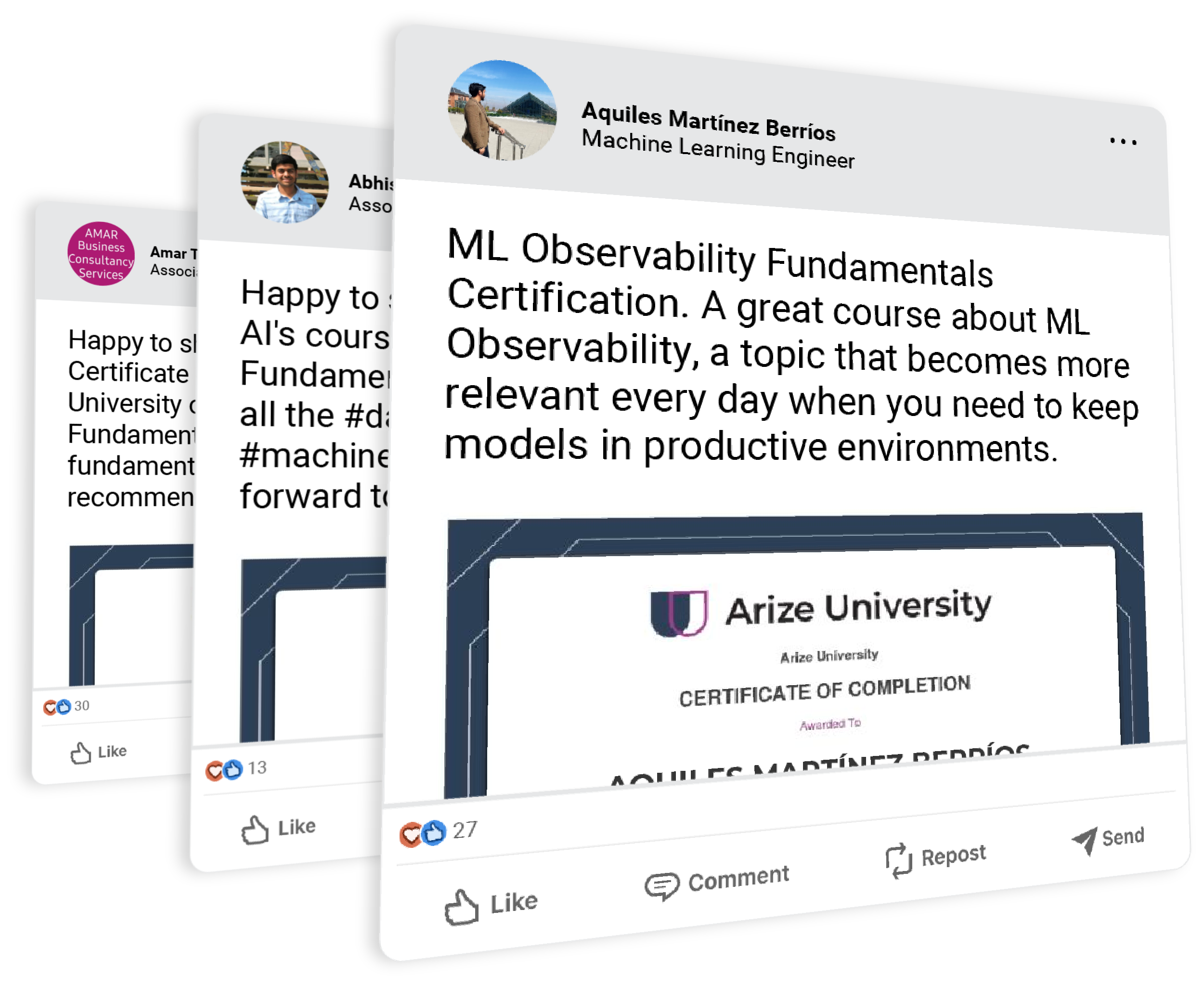 Arize AI course reviews