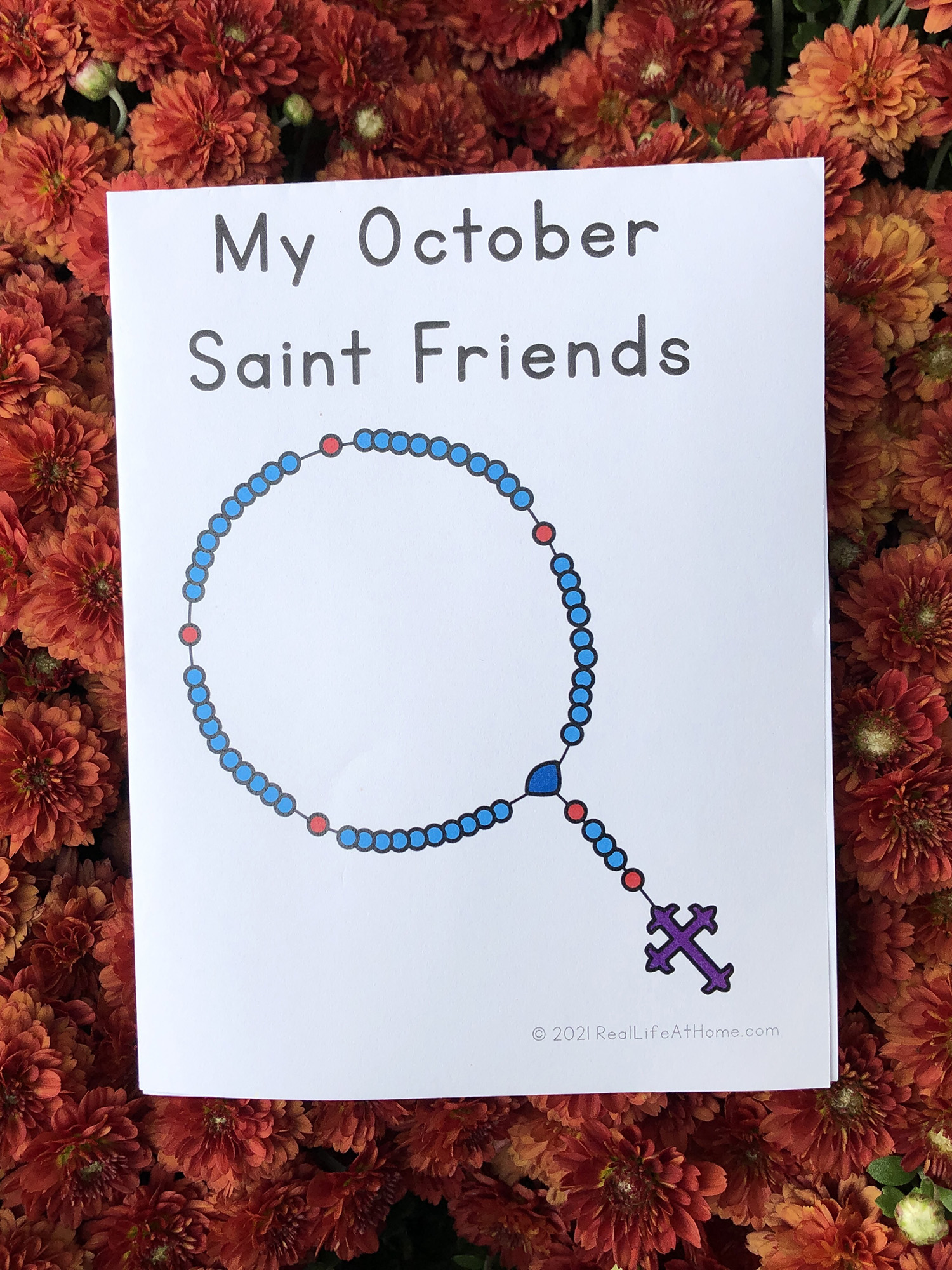 My October Saint Friends Mini Book