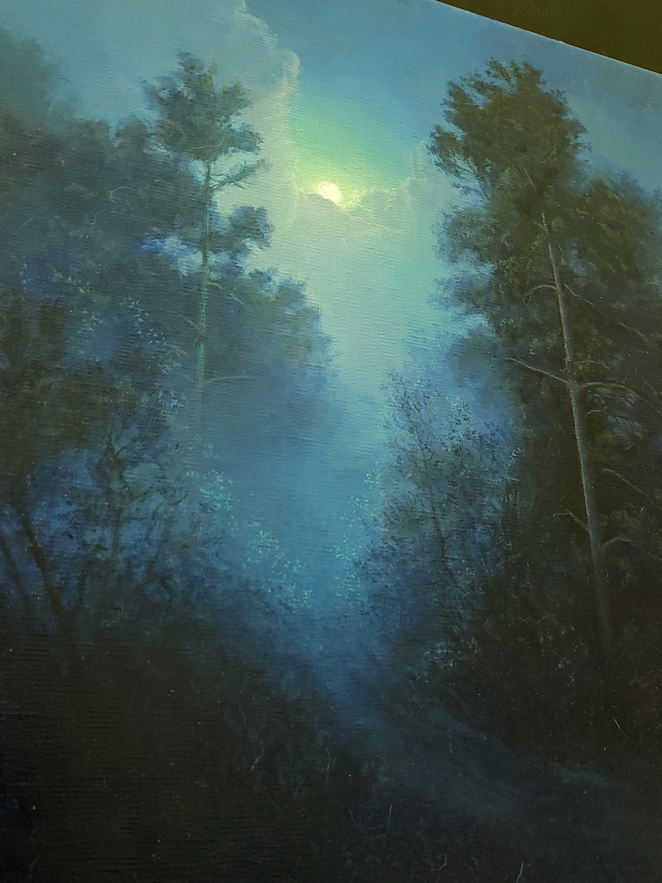 A luminous night scene