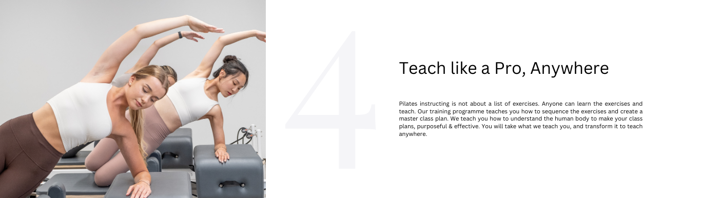  Pilates Teacher Training Programme