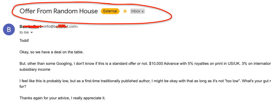 Offer From Random House