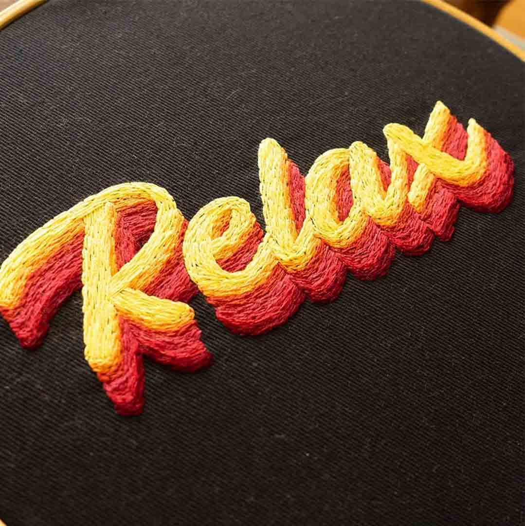 Relax embroidery Pattern