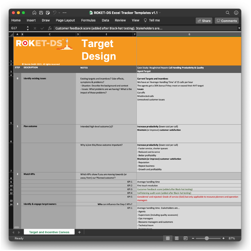 ROKET-DS definition tracking tool