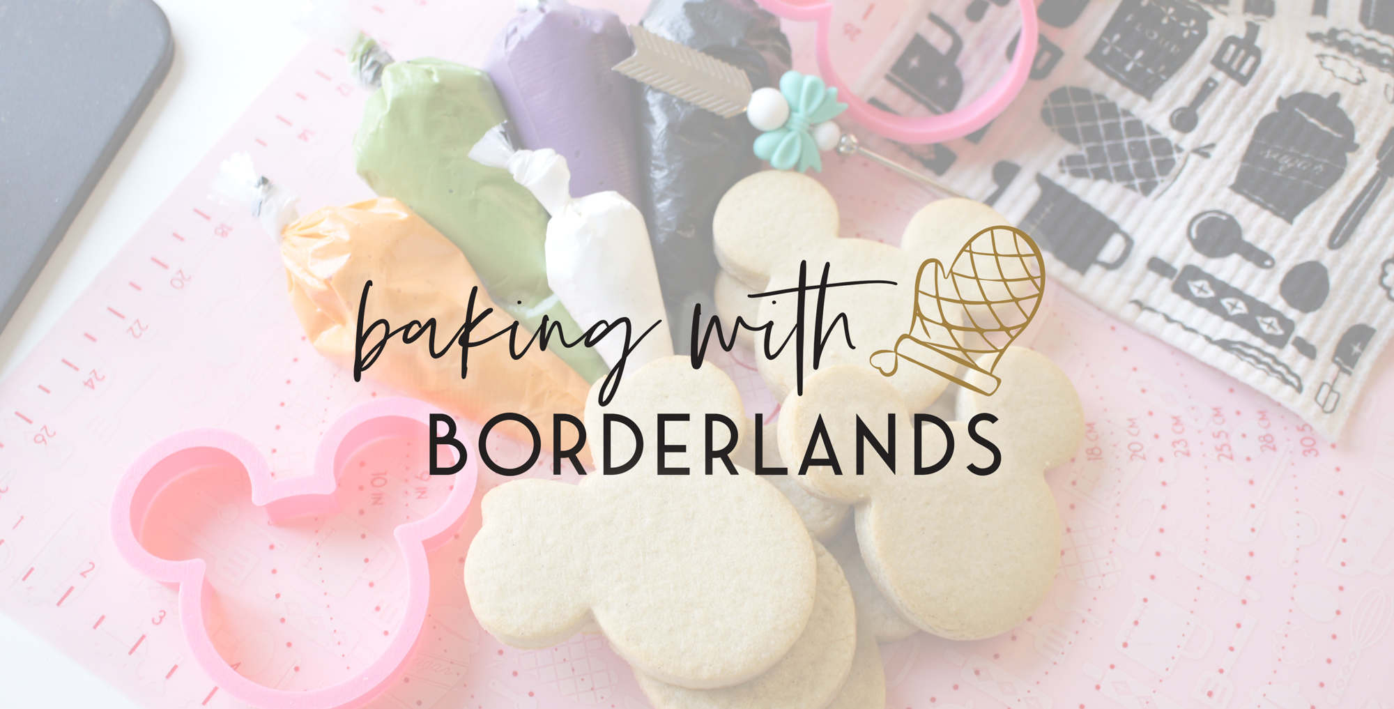 Sugar Cookies with Royal Icing and Deocrating Tools from Borderlands Bakery