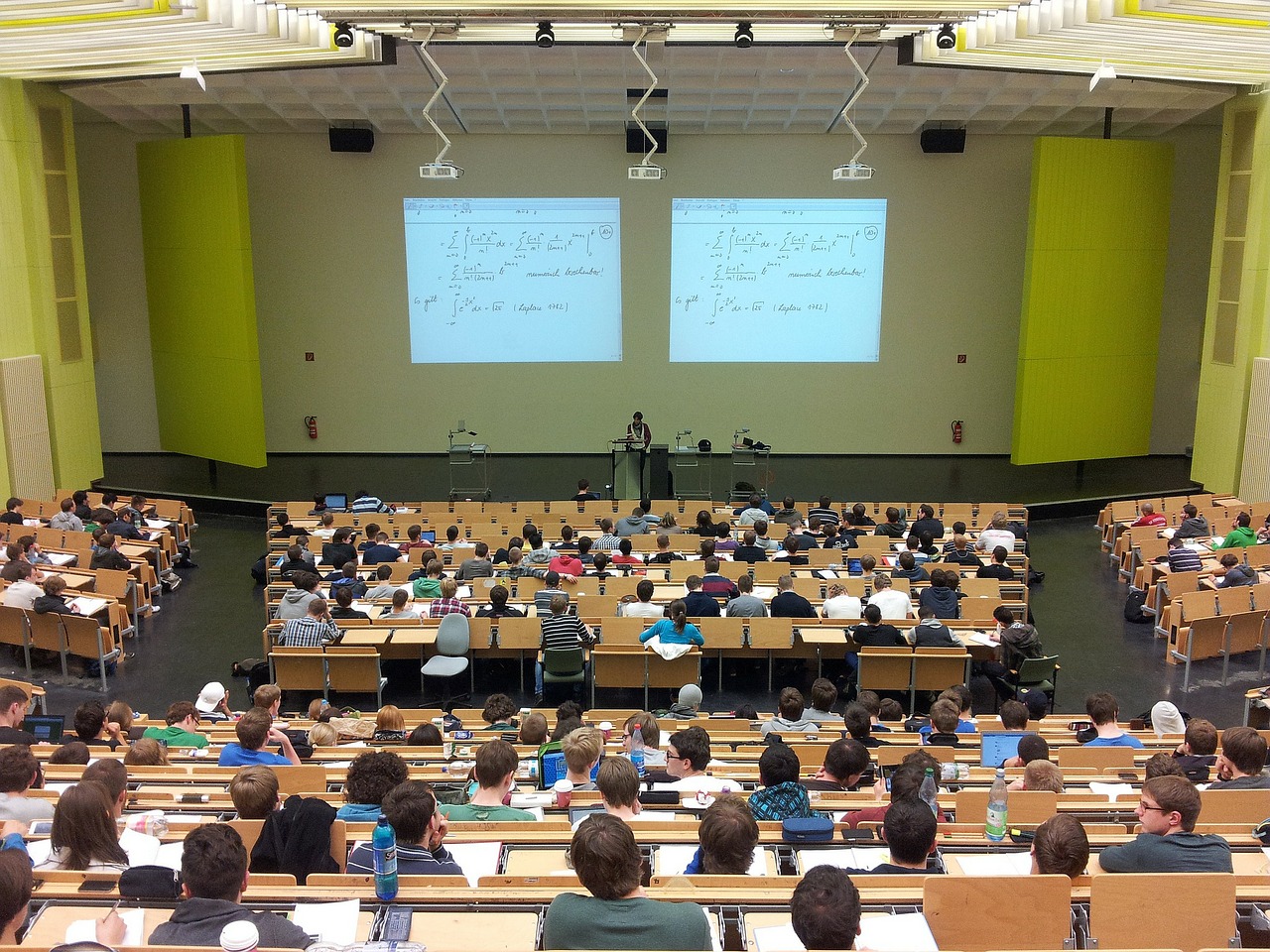 In a large lecture hall, not all students are the same.