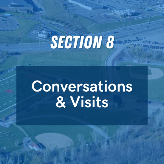 Section 8 - Conversations & Visits