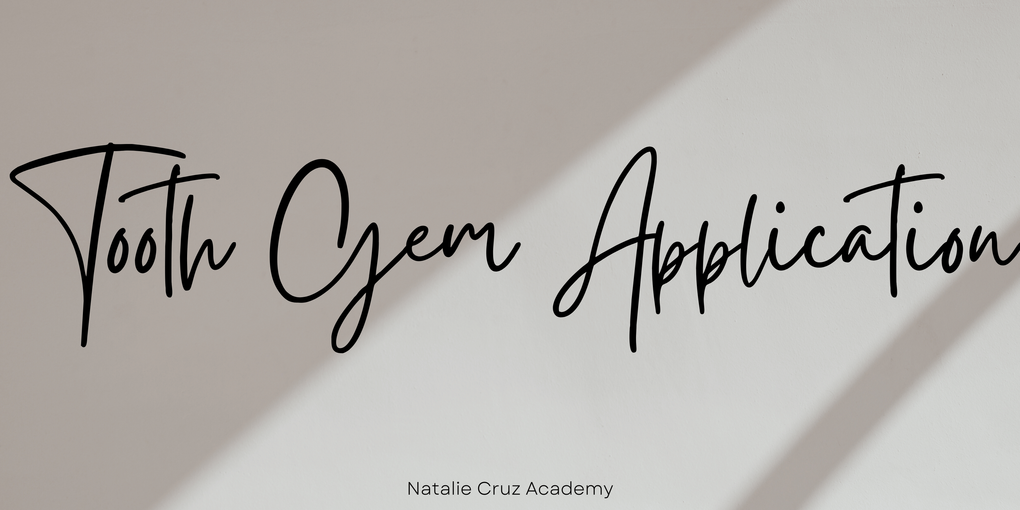 cheap tooth gem application course