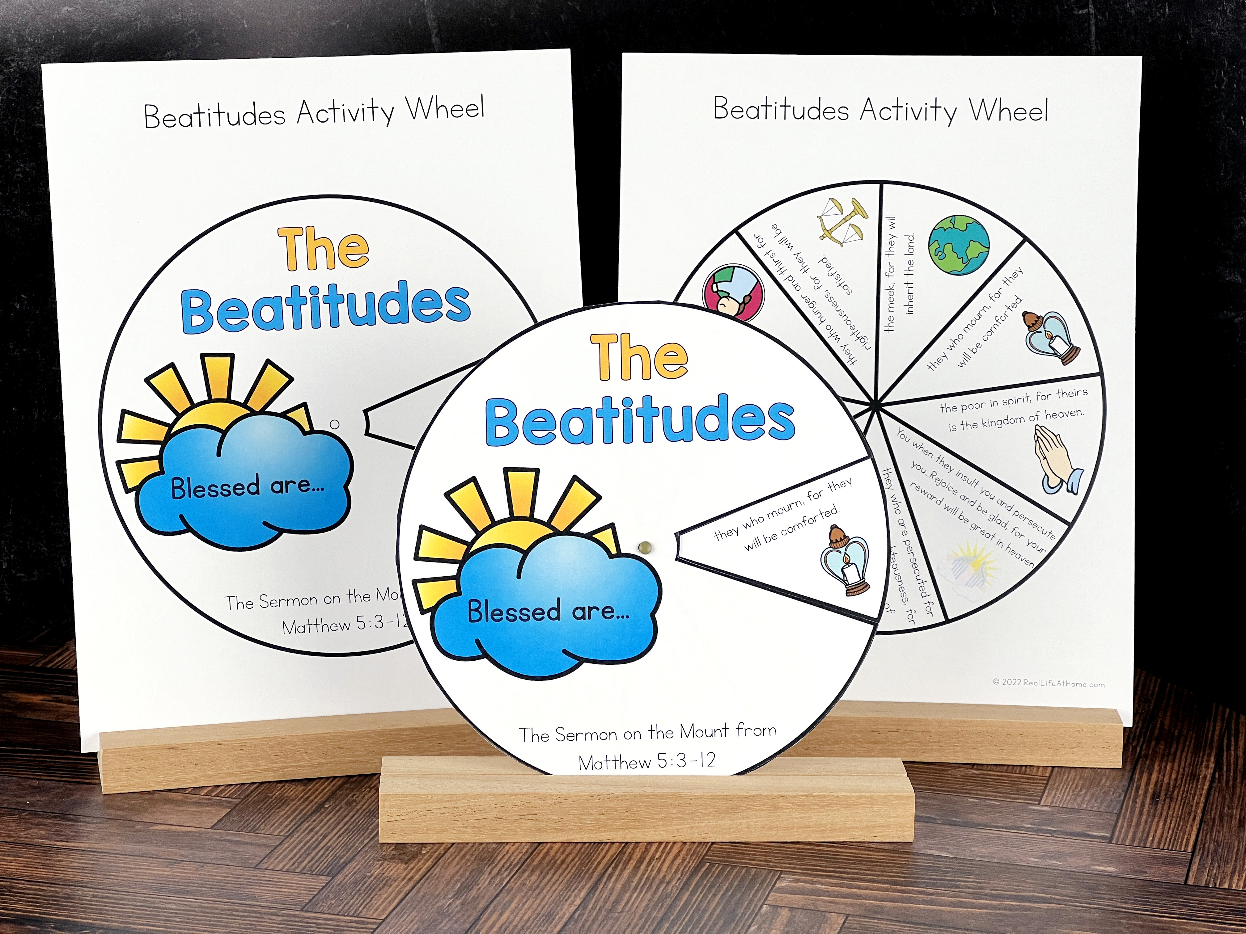 Beatitudes Activity Wheel Printable