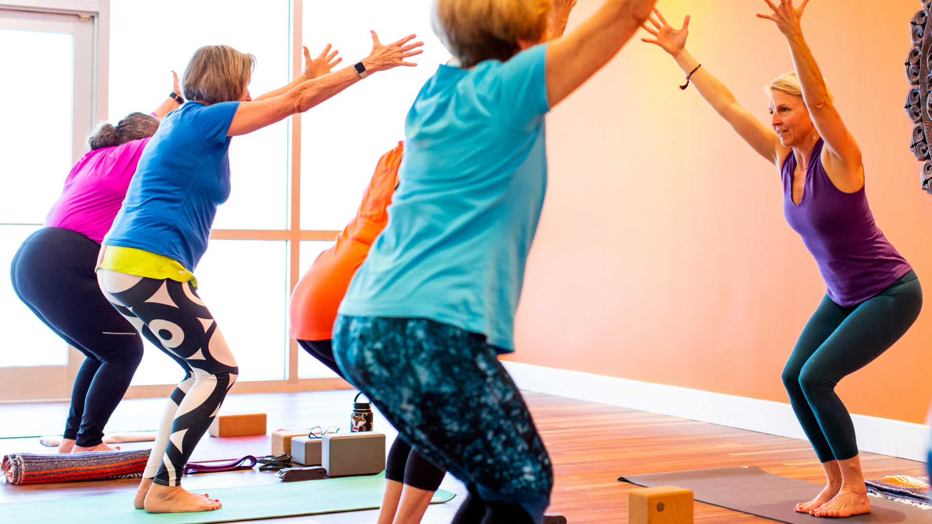 Yogis in Chair Pose