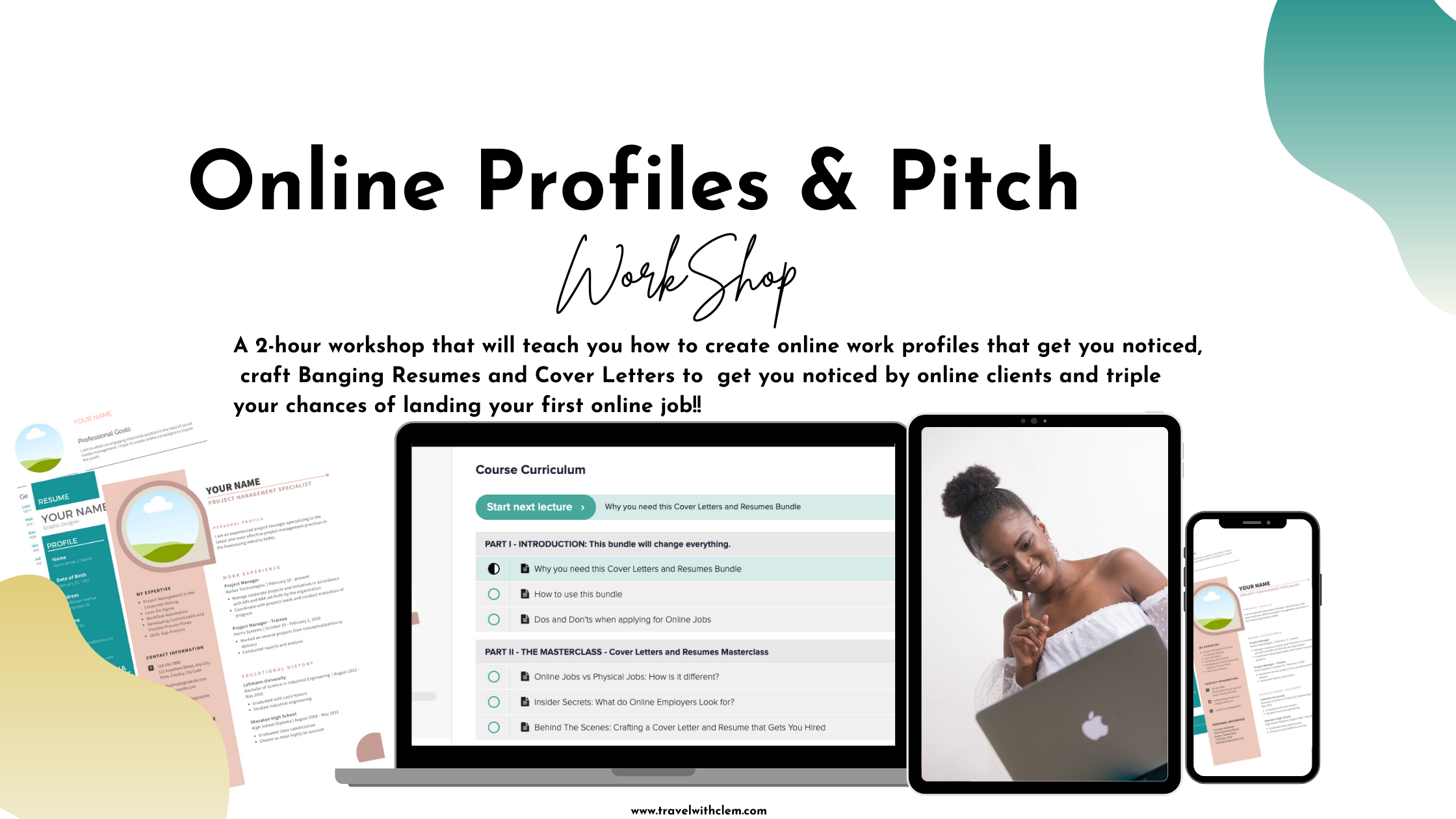 Online Profiles & Pitch Workshop | Travel with Clem