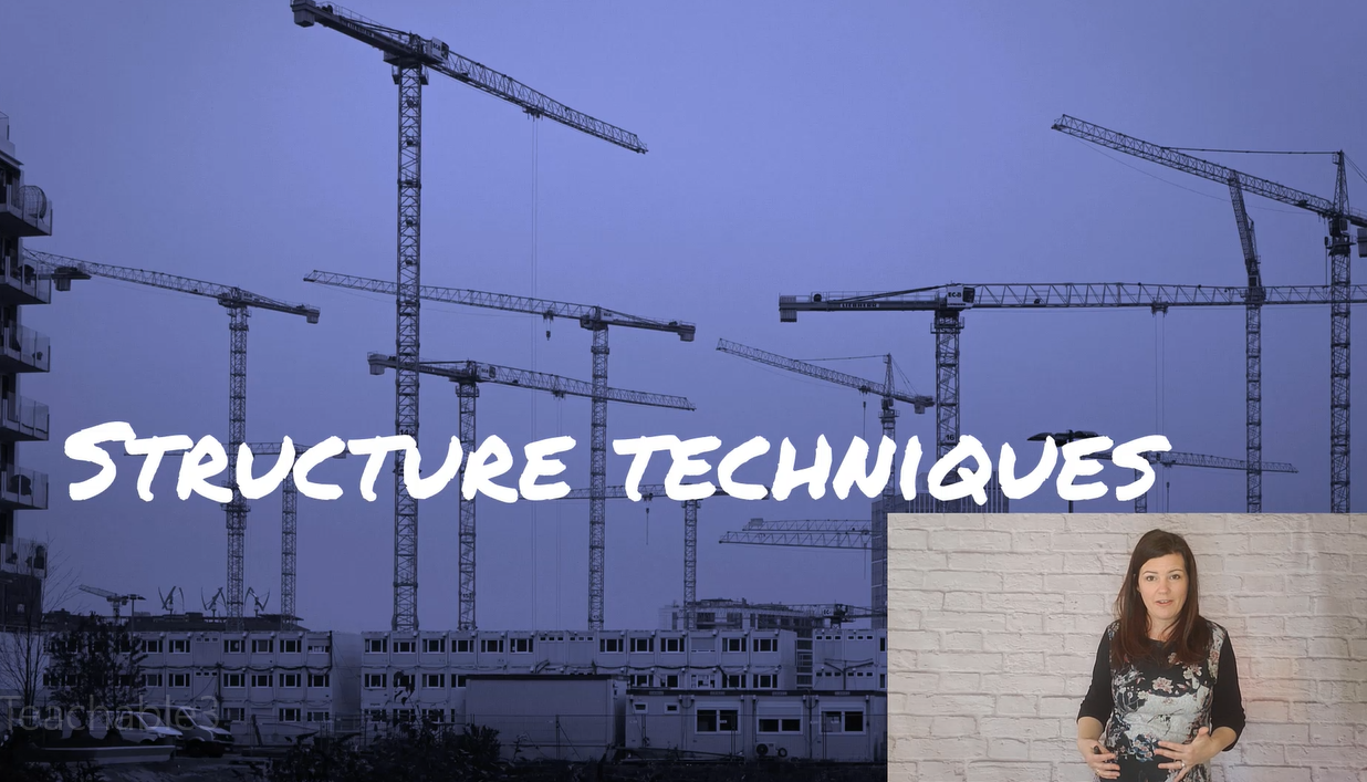 Image from course content: Structure Techniques