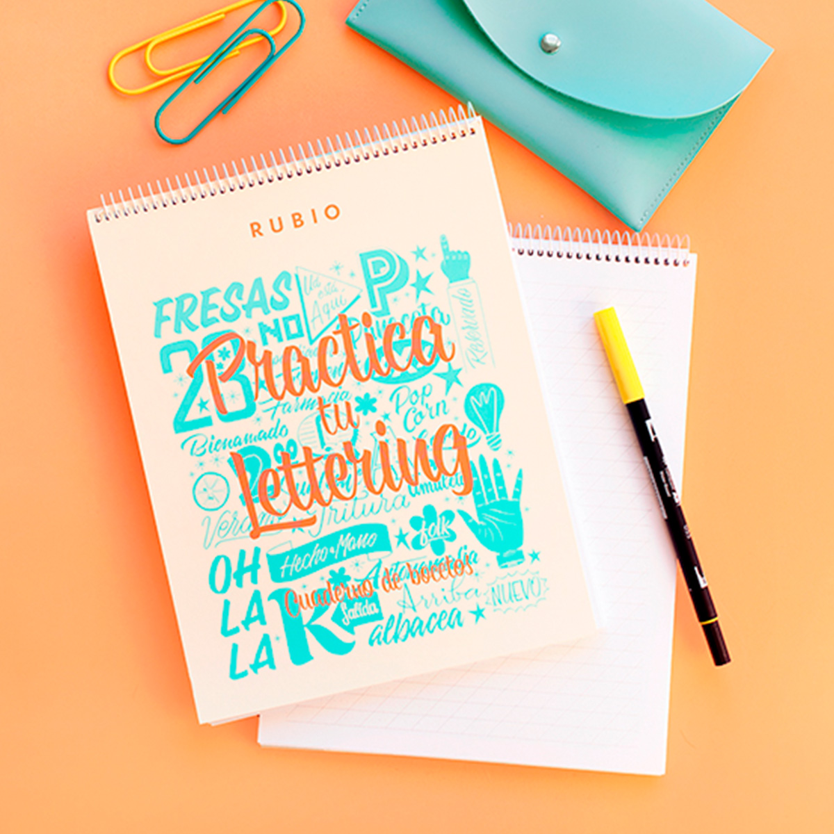 Pack iniciación lettering. Mi primer cuaderno de caligrafía