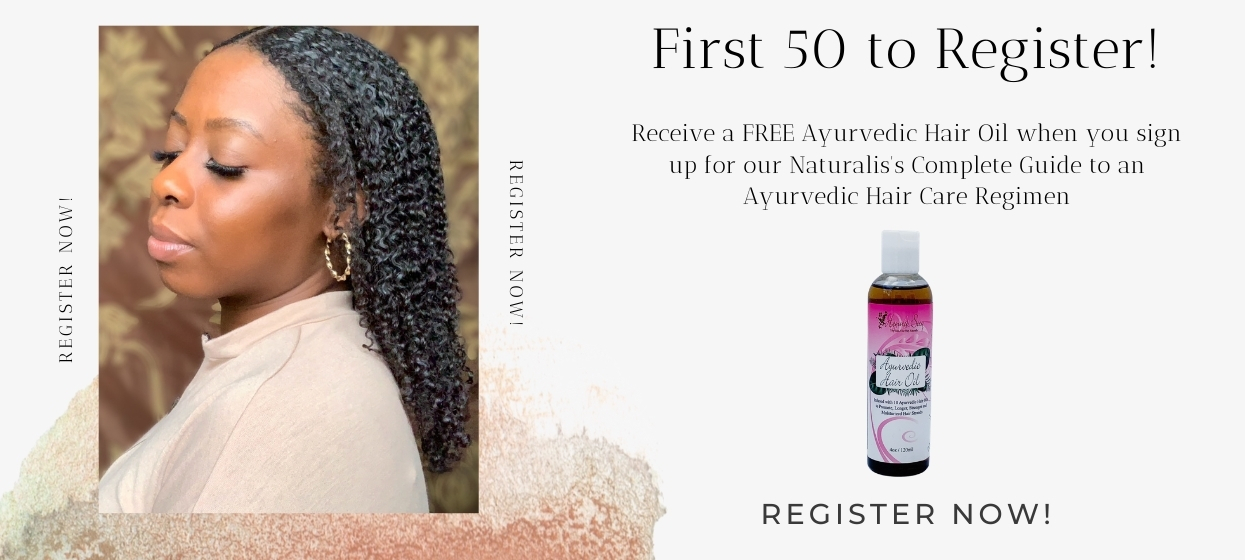 Register now for a FRE Ayurvedic Hair Oil