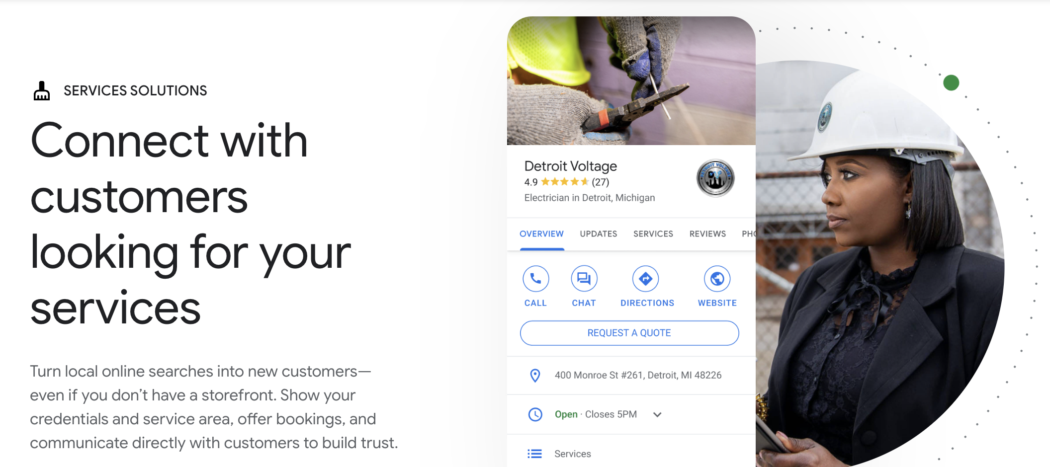 Google Services Solutions Screenshot